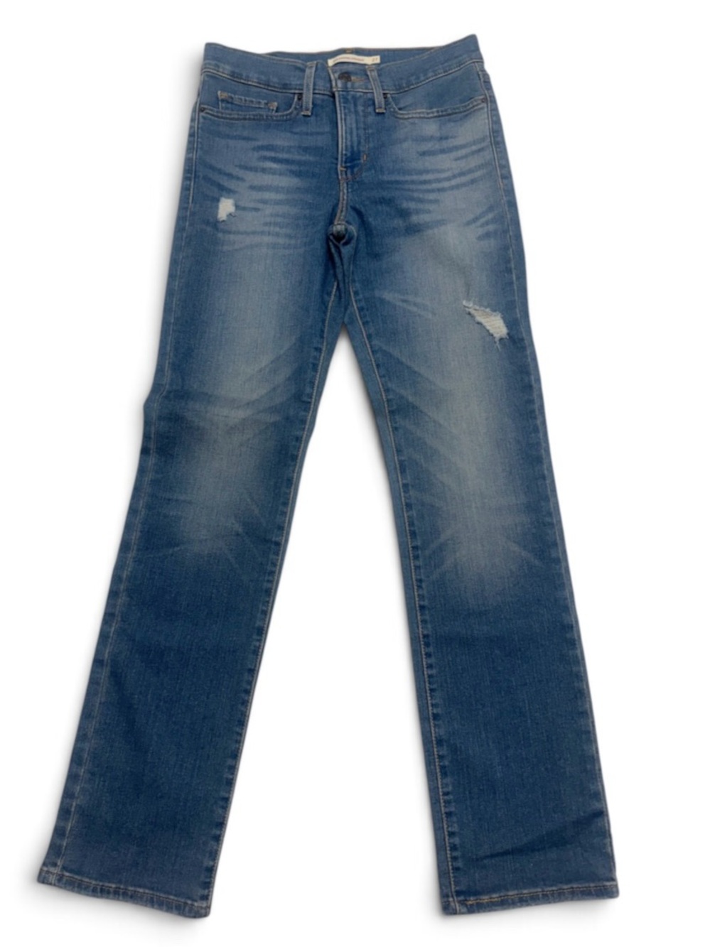 Levi's Women's Medium Blue Straight-Leg Jeans 314